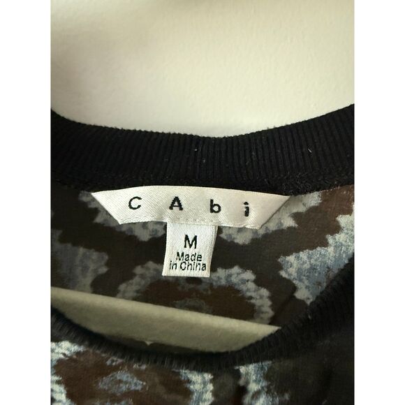CAbi 572 python print dress up sweatshirt Medium - Picture 3 of 4